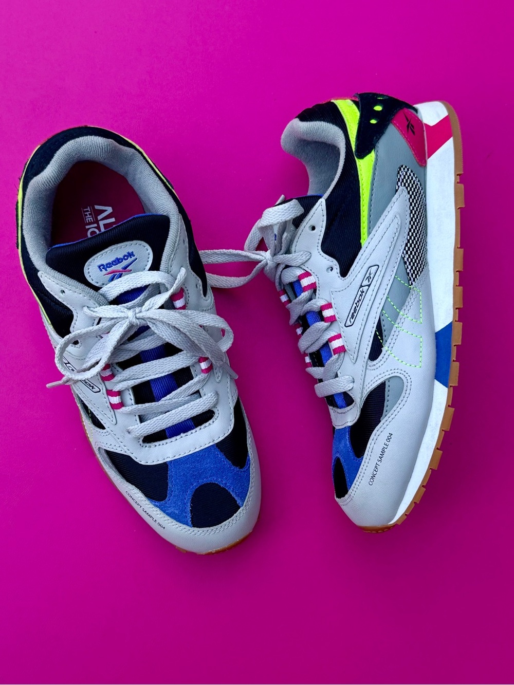 Reebok Classic Leather ATI 90s Alter The Icons DV5515 Size Women’s 7 Gray Neon